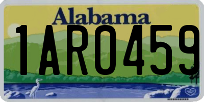 AL license plate 1AR0459