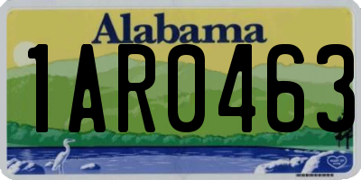 AL license plate 1AR0463