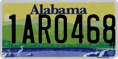AL license plate 1AR0468