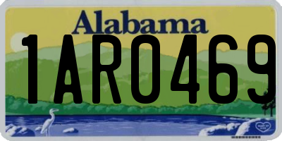 AL license plate 1AR0469