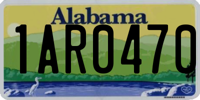 AL license plate 1AR0470