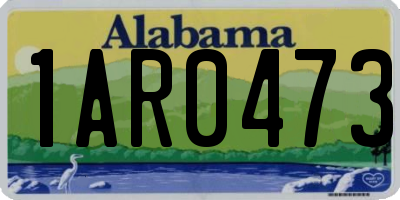AL license plate 1AR0473