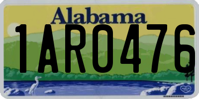 AL license plate 1AR0476