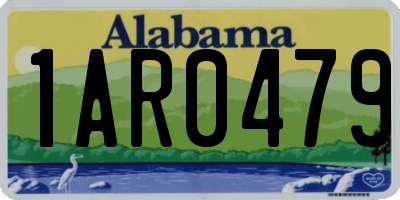 AL license plate 1AR0479