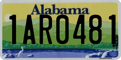 AL license plate 1AR0481