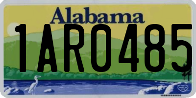AL license plate 1AR0485
