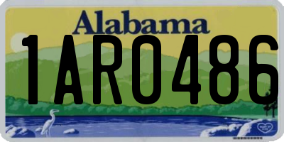 AL license plate 1AR0486