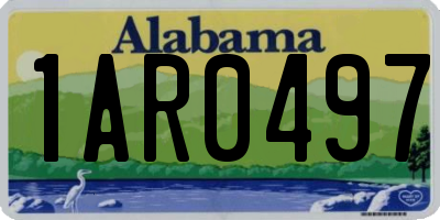 AL license plate 1AR0497