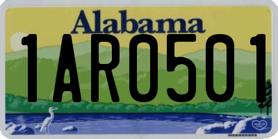 AL license plate 1AR0501