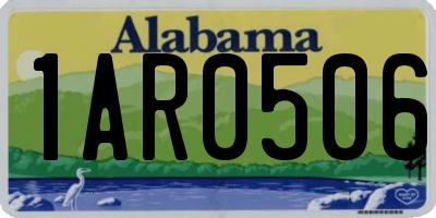 AL license plate 1AR0506