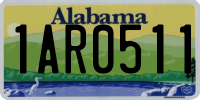 AL license plate 1AR0511