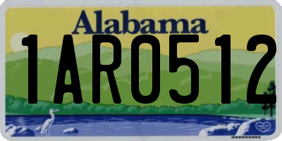 AL license plate 1AR0512