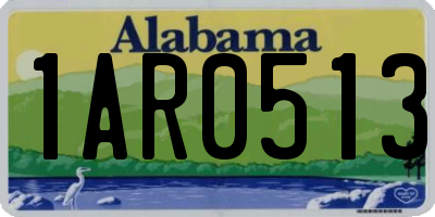 AL license plate 1AR0513