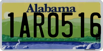 AL license plate 1AR0516