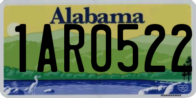 AL license plate 1AR0522