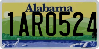 AL license plate 1AR0524