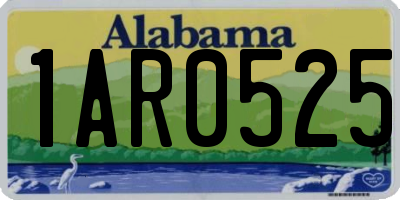 AL license plate 1AR0525