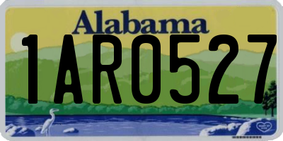 AL license plate 1AR0527