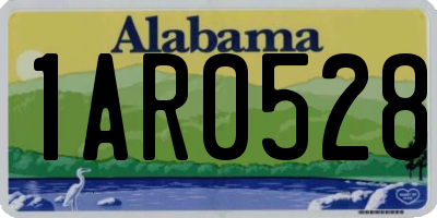 AL license plate 1AR0528