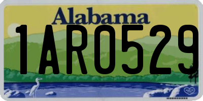 AL license plate 1AR0529