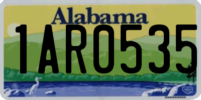 AL license plate 1AR0535