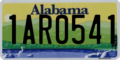 AL license plate 1AR0541