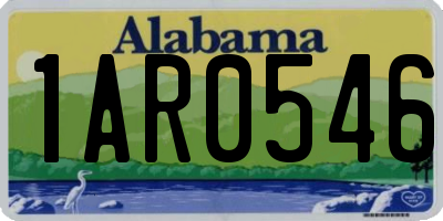 AL license plate 1AR0546