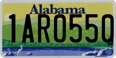 AL license plate 1AR0550