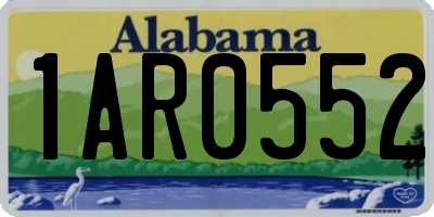 AL license plate 1AR0552