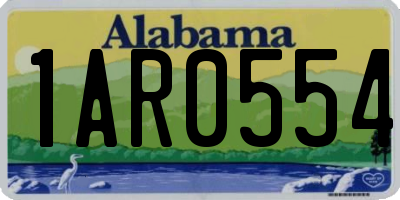 AL license plate 1AR0554