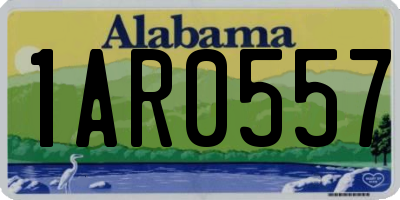 AL license plate 1AR0557