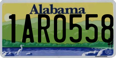 AL license plate 1AR0558