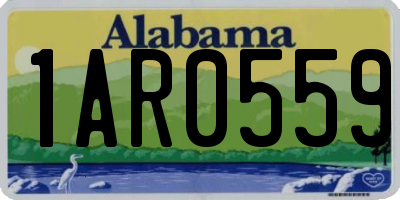 AL license plate 1AR0559