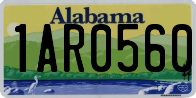AL license plate 1AR0560