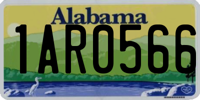 AL license plate 1AR0566
