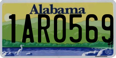 AL license plate 1AR0569