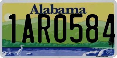 AL license plate 1AR0584