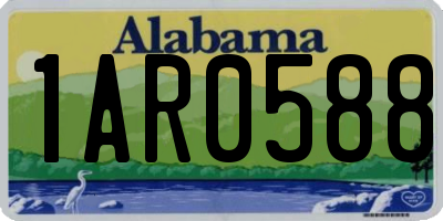 AL license plate 1AR0588