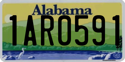 AL license plate 1AR0591