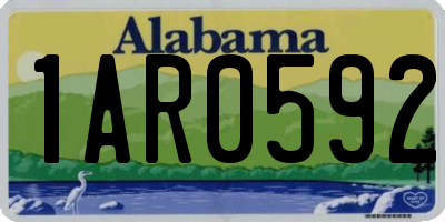 AL license plate 1AR0592