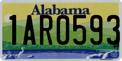 AL license plate 1AR0593
