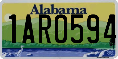 AL license plate 1AR0594