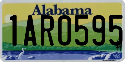 AL license plate 1AR0595