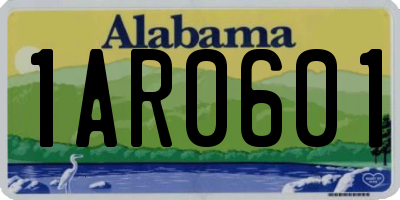 AL license plate 1AR0601