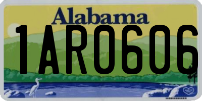 AL license plate 1AR0606