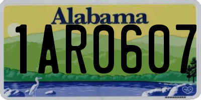 AL license plate 1AR0607