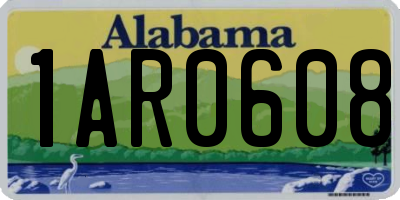 AL license plate 1AR0608