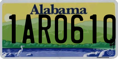 AL license plate 1AR0610