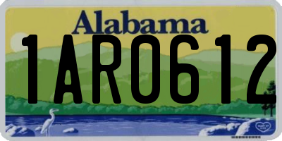 AL license plate 1AR0612