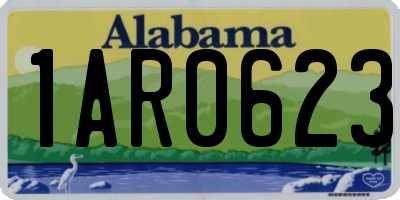 AL license plate 1AR0623